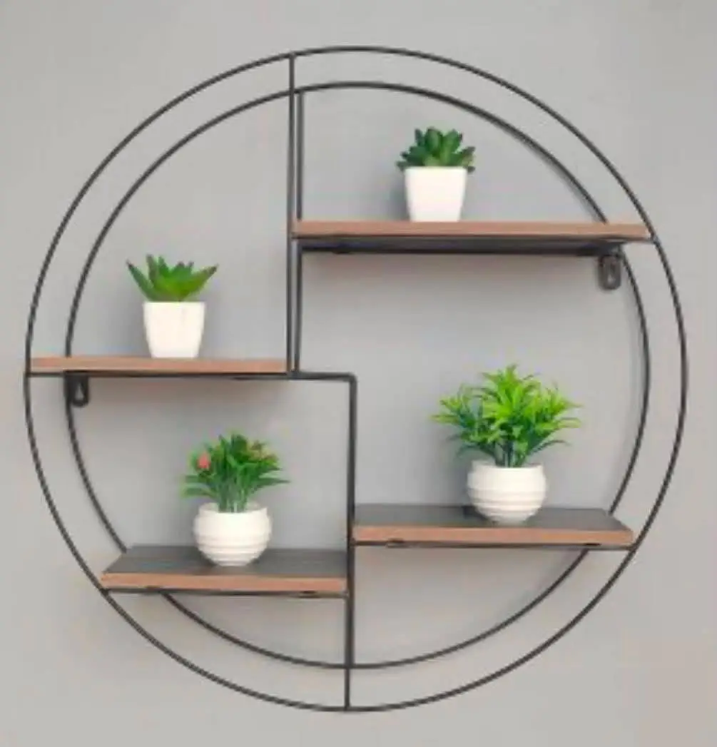 Round wall shelves